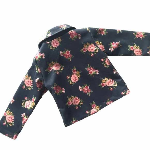 Little Lass Full Zip Floral Jacket 18 Months - Picture 2 of 7